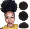 Afro Kinky Curly Hair Ponytail African American Short Afro Kinky Curly Wrap Synthetic Trawstring Puff Ponytail5066892