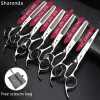 6 inch Scissors Japan Professional hairdressing Scissors Barber Scissors Set Hair Cutting Shears thinning clippers