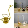 Ljusstakar 2st Set Swan Iron Crafts Holder Candlestick Romantiska bordsskivor Ornament bröllopsfest dekoration