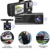 Car DVR 3 Channel 1080p Dash Cam Wi -Fi Video Recorder 2 -дюймовая камера заднего вида для автомобиля Black Box Asciess