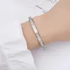 Brand designer Wind Full Sky Star Bracelet with Two Rows of Diamond Micro Inlaid Stainless Steel Carter Titanium for Women With logo XEV2