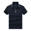 Mens Luxury Designer Polo Camisa masculina Top Tampe de Manga Curta Lazer Destacar Tees de Esportes de Black e Brancos M-3xl P01