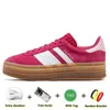 Designer Casual Shoes Campus 00s Bold Pink Glow Pulse Mint Pink Core Zwart Wit Solar Super Pink Pink Men Dames platform Sportsneakers Jogging Walking 36-45