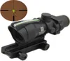 Tático ACOG 4x32 Escopo óptico de fibra caça verde Illumined Weaver Rifle Scope2487259