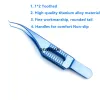 Titanium Colibri Beaked Toothed Ophthalmic Forceps Pet surgical tweezers Veterinary pet instrument