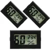 3 Pcs Mini Digital Thermometer Hygrometer Moisture Meters Hydrometer Humidity Indoor Small Number