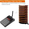 Laders Jingle Bells Wireless Coaster Buzzers Paging System 1 Keyboard 10 Pagers 1 Lader Wireless Calling Queue Waiter Church Nursery