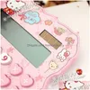 Calculators Wholesale 12 Digits Solar Cute Kitty Calcator Clear With Pen And Notebook Calcated Calcadoras Learn Gifts Blessings 220510 Dhnqn