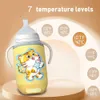 Naładowane butelki dla niemowląt ciepła 7 poziomów Wyświetlana Temperatura Wyświetlanie mleka piersiowego karmienie akcesoria przenośna grzejnik butelek 240326