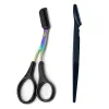 Przycinanie brwi Bezpieczne nożyce nożyczki do golenia brwi dla mężczyzn i kobiet początkujących narzędzie do urody
