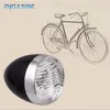 ABS Plastic Shell Classical Bicycle Phithers Bright Retro Vintage Vintage LED Light Bicycle Night Riding Front Lampe avec support