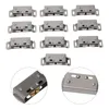 Latches Cabinet Buckles Glass Cabinet Wardrobe Door Cabinet Door Silver Strong Accessories Brass Card Type Polished