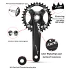 Jiankun MTB Crankset 1x System BCD104 Rower górski 170 mm korbowy BB Dim