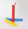 Pré-roule tube flacon couvercle en plastique à l'épreuve de l'enfant 73 mm 80 mm noir clair pour les chariots de pilule de nourriture emballage autocollants personnalisés Logo zz