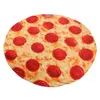 Couvertures à couverture douce jet de pizza accrocheuse pizza flanelle chaude confortablement enveloppée de cadeau intéressant pour les adultes à la maison