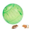 ペットのげっ歯類マウスジョギングボールおもちゃ産木ラットプラスチックエクササイズおもちゃポータブル面白いソリッドハムスターランニングボール小さなペットアクセサリー