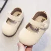 Sneakers 11.515.5cm Simple Girls Flats Shoes Solid Soft Toddler Princess Dress Shoes For Party Wedding Soft Infant Autumn Casual Shoes