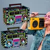 Mugs 12pcs 80s Portable Candy Boxes Dessert Storage Cassette Tape Bucket Centerpieces