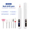 Electric Nail Polisher Drill Manicure Pedicure Grinding Polishing Dead Skin Removal Sanding File Pen with Grits Nail Drill Bit