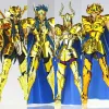 CS Model Saint Seiya Myth Tyg Ex Libra Dohko/Aiolia Leo/Stenbocken Shura/Aquarius Camus/Gemini Saga TV ver Saint Figure Model