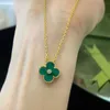 Van Luxury Four Leaf Grass 925 Collier 18K électroplaté Femles Ins Colorfast Qixi 520 Gift Valentin en ligne