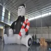 Outdoor Customed 8mH (26ft) with blower inflatable Snow bear high giant cartoon Christmas decorations Store display