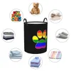 Sac à linge LGBT Pride Gay Hamper Grands vêtements de rangement de rangement Toys Bin Organisateur pour Boy Girl