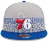 American Basketball "76ers" Snapback Hats 32 lag Luxury Designer Finals Champions Locker Room Casquette Sports Hat Strapback Snap Back Justerable Cap A11