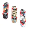 5pcs Skateboard Board Tech Tech Caminhão Mini Skateboards Alloy Stent Favors Gift 9.5cm Toys de liga de liga H29