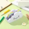 Seat Rainbow Tape Fun Dispenser Desk Office Stationery Supply Holder Desktop School Account Cutting Tool