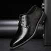 A pair of mens fashionable and versatile formal shoes leather 240407