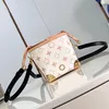 24SS dames moeten canvas tassen kleurrijke bloemen diagonale crossbody tas dames luxe designer handtas houder buiten portemonnee messenger met tekenstring 11 cm