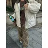 Damesjeans vrouwen baggy vintage hoge taille luipaard printbroek Harajuku denim broek 90s y2k emo 2000s trashy grunge kleding 2024