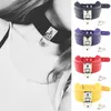 Chokers Gothic Black Spiked Punk Choker Kragen Spikes Nieten Nieten besetzt Chocker Halskette für Frauen Männer Bondage Cosplay Goth Je Dhgarden Dh9mi