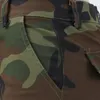 Sexy Camouflage High Waisted Denim Short Pants For Womens Camo Shorts Mid Length Ripped Jean Oversized Trousers 240409