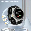 NOUVEAU 4G AMOLED SMARTWATCH SIM CARD GPS WIFI NFC Télécharger l'application Dual Camera Video Calle Care Care Trate Monitoring Google Play Men Women