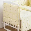 60*50 cm säng hängande förvaringspåse baby barnsäng Botton Crib Organiser Toy Diaper Bottle Organizer Fick för CRIB Sängkläder Set 240408