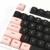 Accessoires Keysland PBT CSA Profiel KeyCaps Mechanisch toetsenbord Dubbel shot Zwart roze XDA GMK -kloon voor Cherry MX -schakelaars Aangepast