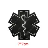 3D PVC Medical Paramedic Med Patches IR Infrared Tactical Military Medic Rescue Combat Distintivo di gomma per Backpack Cuci