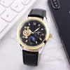 2023 Langpai Automatic Hinery Men's Lunar Hollow Waterpronation Watch Precision Steel Band Vacuum Calloplating качество