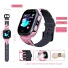 4G Smart Watch Boy Girl GPS Suivi Dispositif SIM CARDE VIDEO VIDEO CAME CAME CAMERIE IMPHARGE AVEC SOS