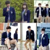 Corea del Sud The Heirs Lee Minho High School Uniform Set Academic Style Smale Jacket Autum