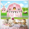 Mocsicka Pink Barn Farm Girl Birthday Birthdad Kiddrop Decorazioni per feste per feste per la festa di fotografia Punteggi fotografici Photo Studio Photocall