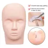 Pratiquez la tête de mannequin pour la formation de maquillage à la tête de mannequin avec des trous pour un maquillage professionnel facile pour l'attachement pour les cils faciles