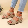 Dames sandalen zomer vis mond sandalen nieuwe bruine zwart rode vrouwelijke schoenen lichtgewicht sandalen dames externe dragende schoenen 35-43 l2iz#