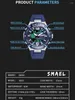 Montre-bracelets Fashion Men Watch Horloge 50m Témnomadie Digital Auto Digital Auto 8033 Sport pour hommes