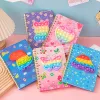 Notebooks en peluche Unicorn Cartoon Notebook mignon catbook kawaii pendent keychain furry notebook quotidien de planificateur