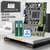 Moderbord AMD A88 Moderboard Kit med Athlon X4 860K Processor och 8 GB DDR3 AMD Memory Placa Mae FM2 FM2+ A88X Motherboard Combo Set