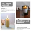 Candle Holders Pillar Candles Bulk Protective Decorative Glass Shades Windproof Protectors Desktop Household Clear