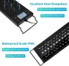 Fullgain Programma Aquarium LED Éclairage aquatique plante aquatique Lumières imperméables super lumineuses super lumineuses super lumineuses 30 cm / 45 cm